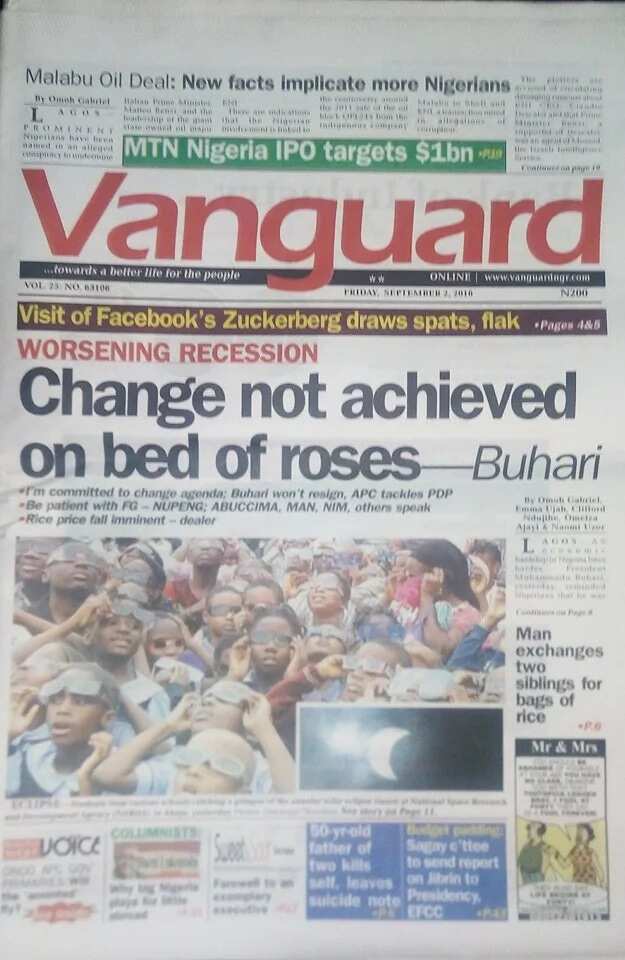 Nigeria in a mess, Buhari pleads with Nigerians - Paper Review