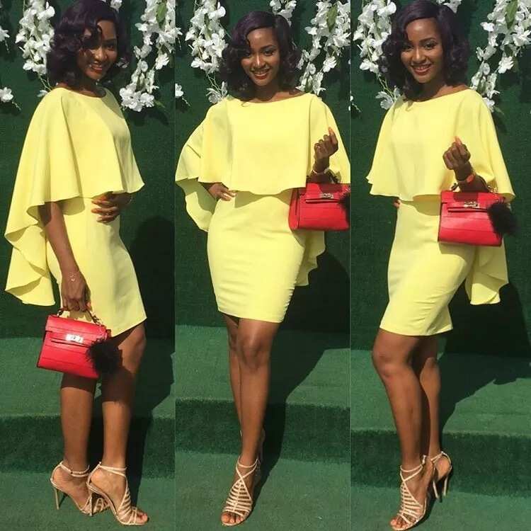 Yellow Nigerian dinner gown