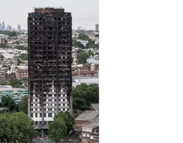 How Nigerian man Oluwaseun Talabi miraculously escapes death in a burning skyscraper (photos)