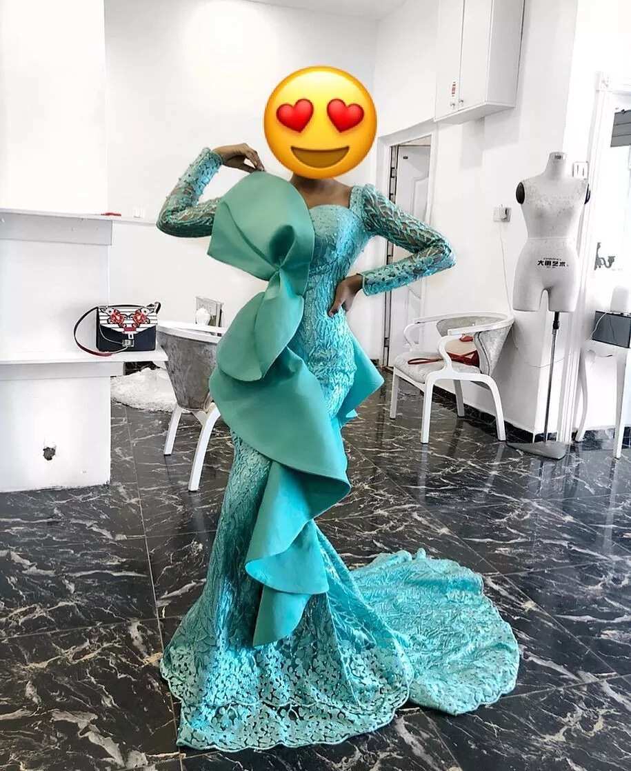 Mint green Aso Ebi 5