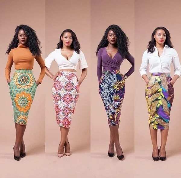 Fitted Button Down  Custom Print Pencil Skirt Style Pantry  Long pencil  skirt outfits Skirt fashion Casual dress outfits