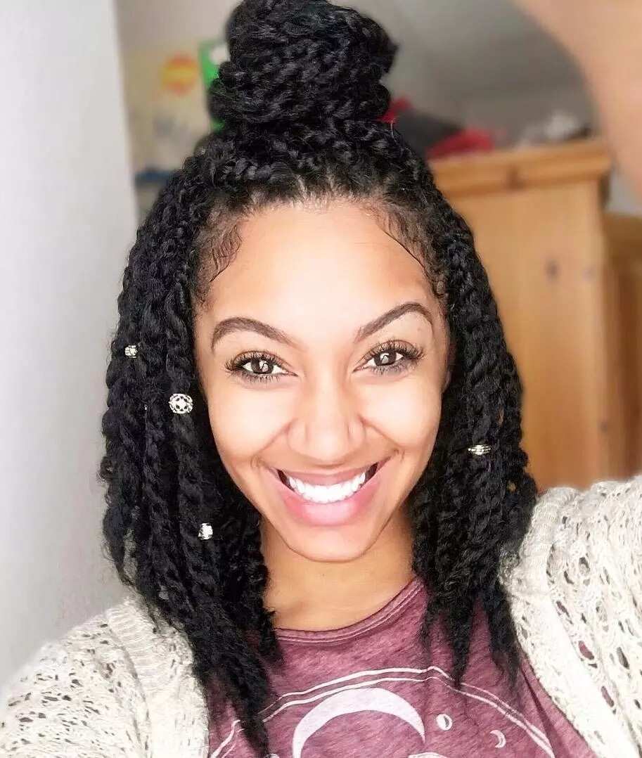 Natural hair twist styles for long and short hair 
