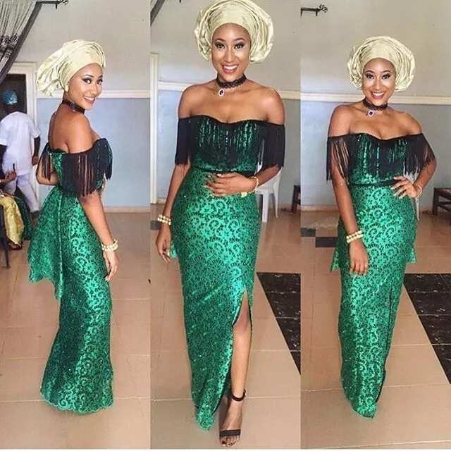 Latest fashion styles in Nigeria 2017, Nigerian fringe dress