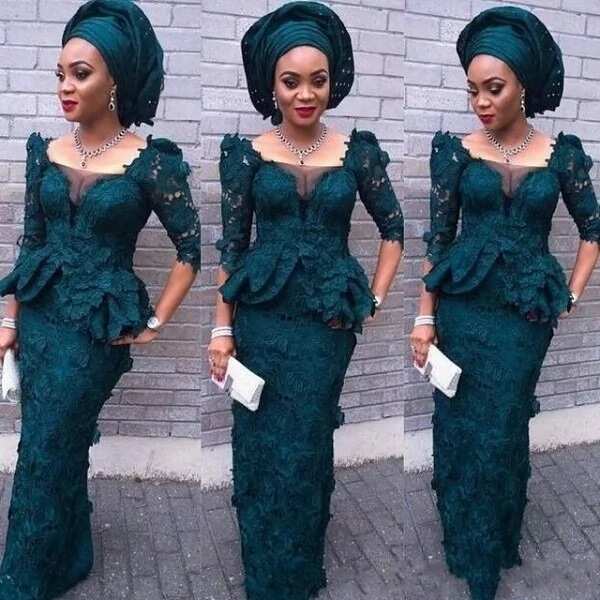 nigerian lace dresses 2018