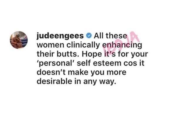 Jude Okoye advises women who wants to surgically enhance their bodies