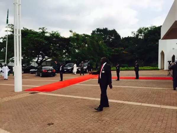 Buhari Receives First Guests At Aso Rock