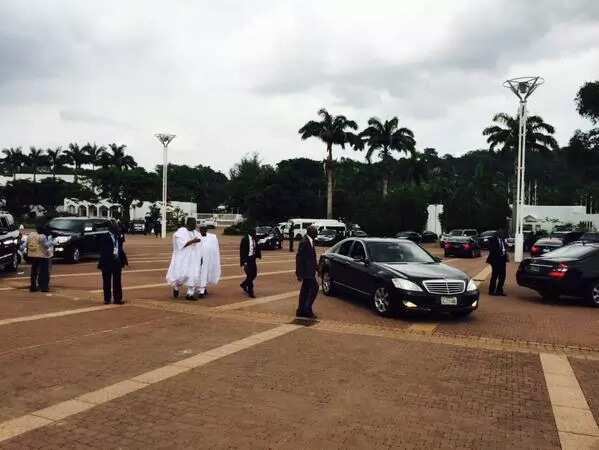 Buhari Receives First Guests At Aso Rock