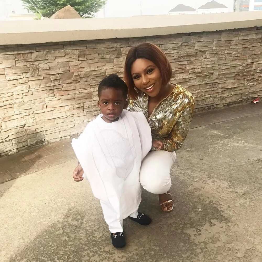 White agbada styles for children