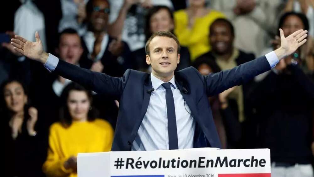 Macron during the campaign started a new political party