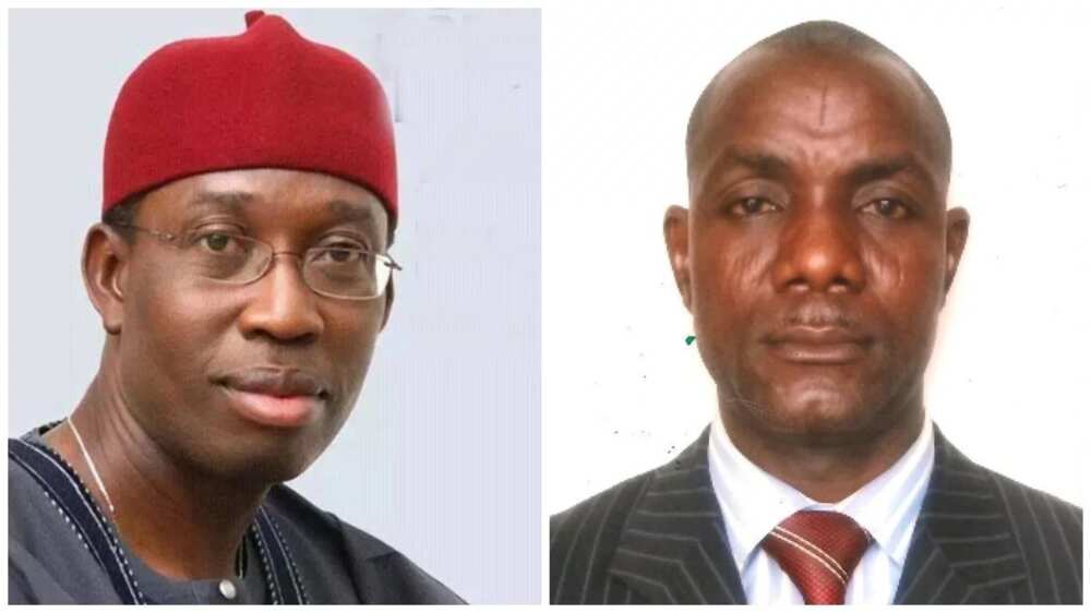 Governor Okowa and Fred Latimore Oghensivbe