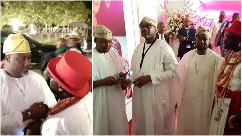Otedola and others at Dangote’s daughter’s wedding