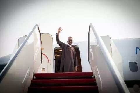 Buhari departs Nigeria for Kenya (see photos)