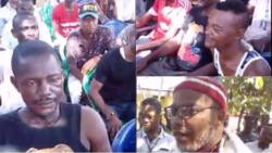 IPOB leader Kanu receives IPOB supporters who were detained by army (photo,video)