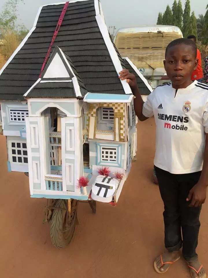 Schoolboy Builds His Own Mini Duplex House In Anambra