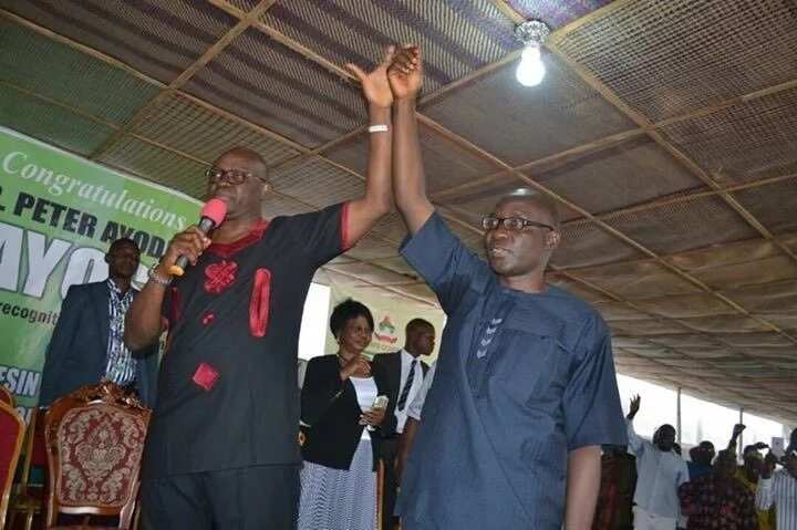 Olusola Eleka is the incumbent deputy to Governor Fayose. Photo credit: Facebook, Babafemi Oretuyi