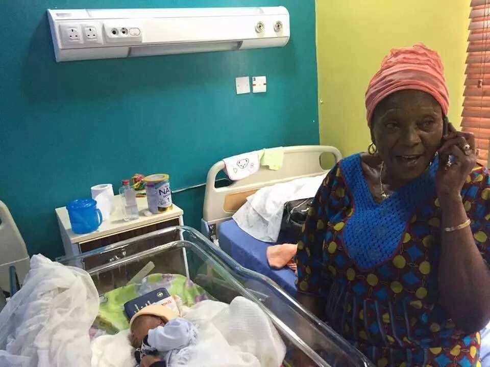 Nigerian woman delivers her first child at age 63