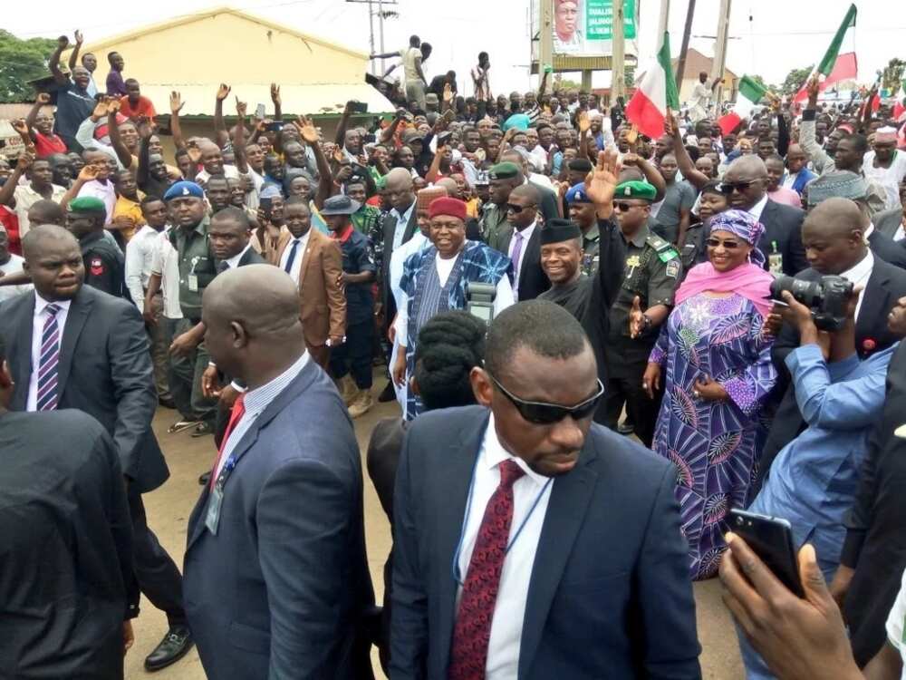 Yemi Osinbajo arrives Taraba for state visit
