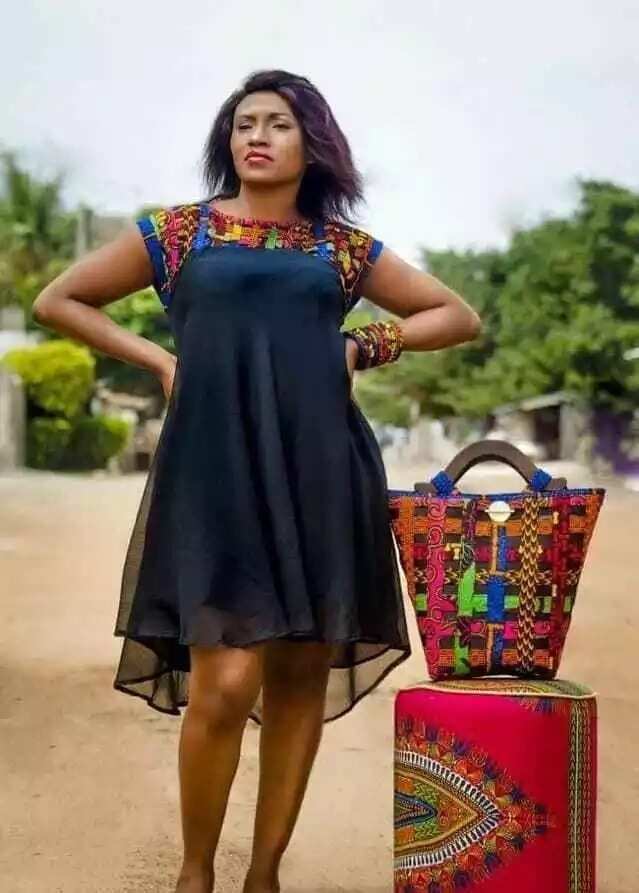 ankara with chiffon styles