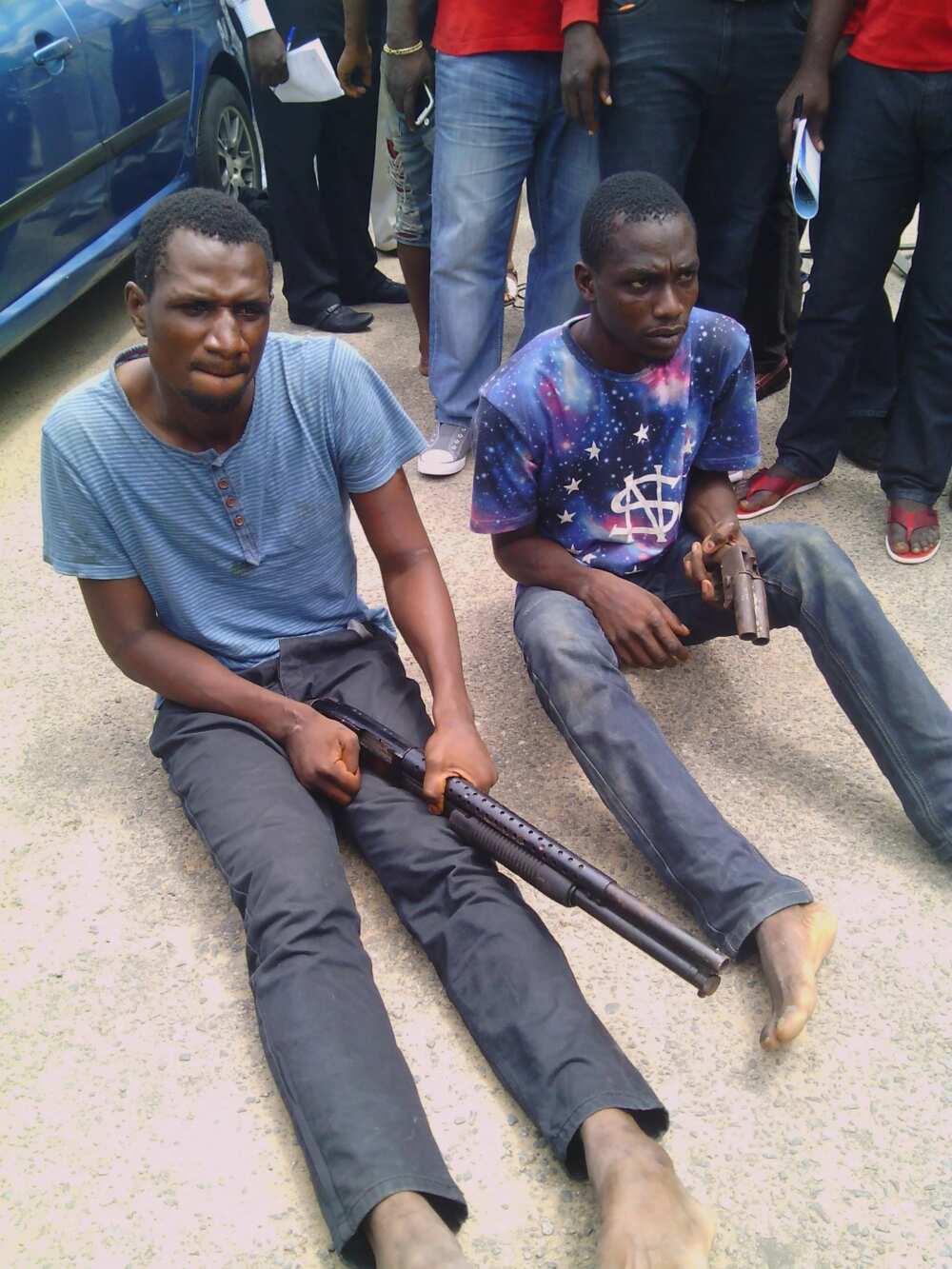 3 Men Paraded For Allegedly Killing APC Members (PHOTO)