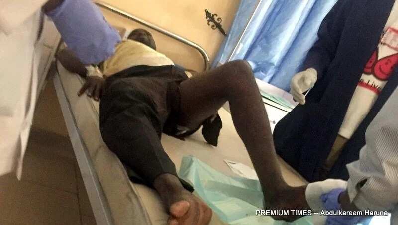 Victims of IDP camp bombing in hospital