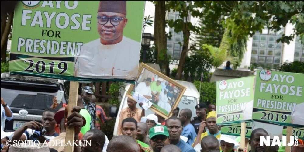 BREAKING: Fireworks as Governor Fayose declares his 2019 presidential ambition in Abuja (photos, video)
