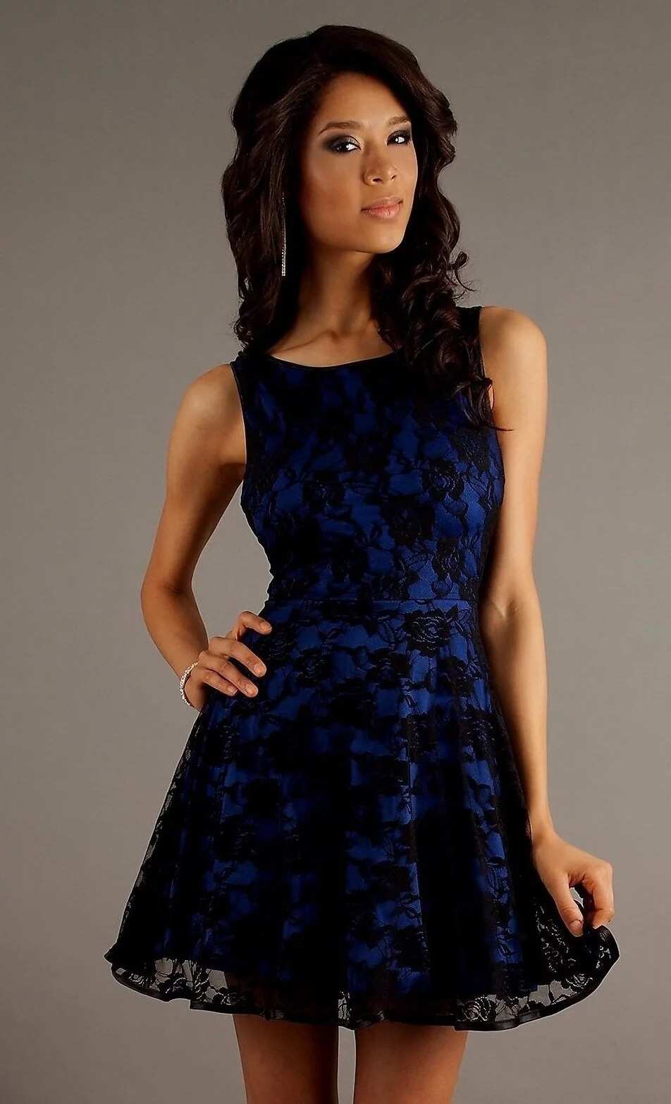 sequence lace short gown styles