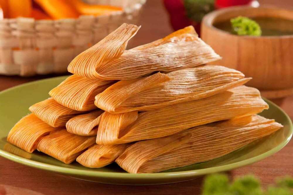 Tamales dish