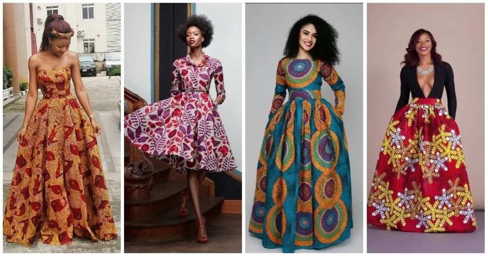 Flowing gowns made with ankara to rock in 2018