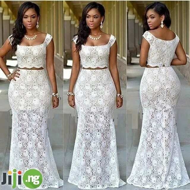 latest white lace styles 2018