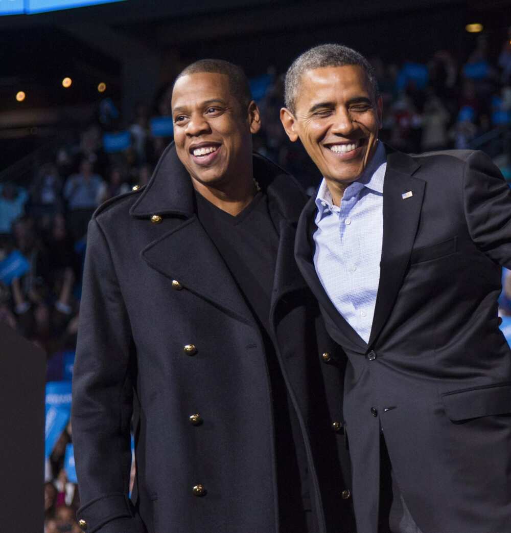 Jay-Z and Obama in the Songwriters Hall of Fame