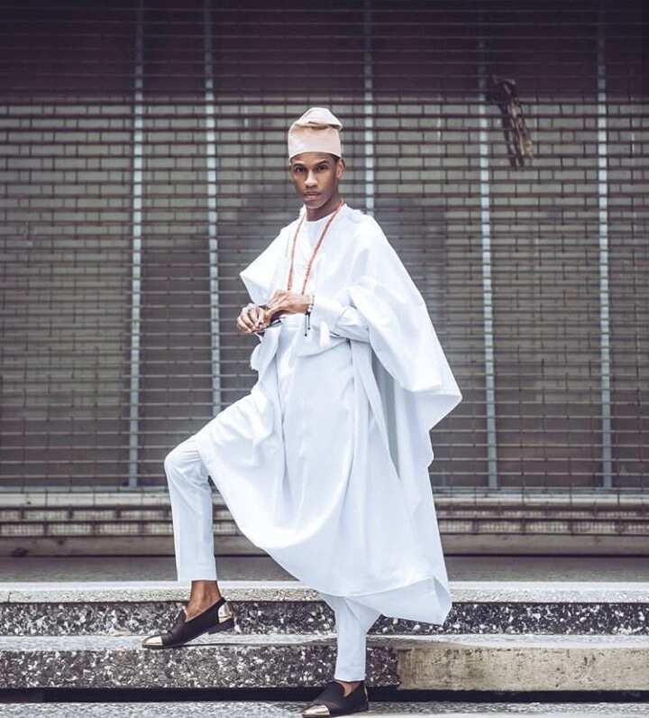 Agbada style for guys with skinny trousers