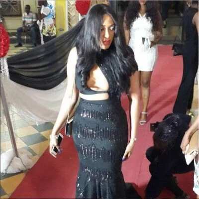 Rukky Sanda Exposes Bosom As She Premiere's Movie Dark 