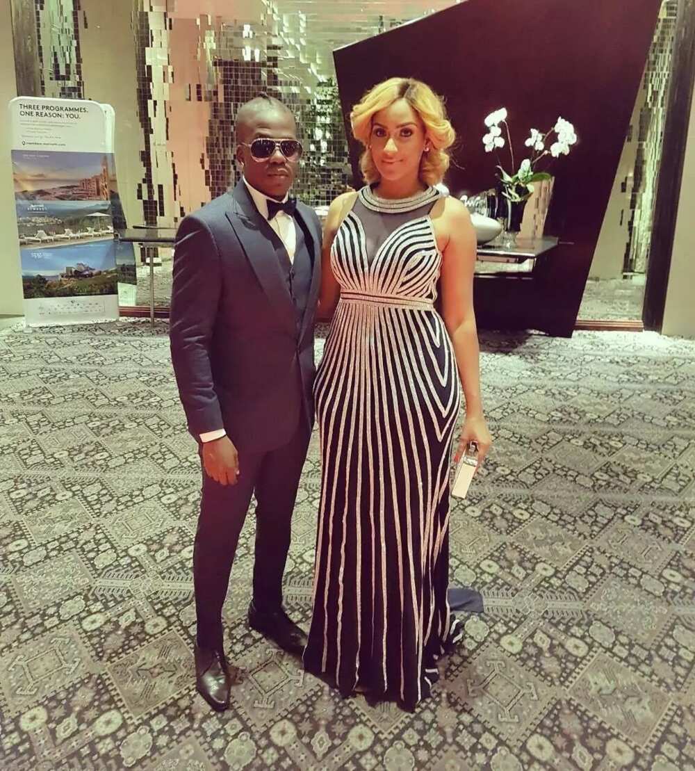 Ghanaian actress Juliet Ibrahim and Nigerian rapper Iceberg Slim Ghanaian actress Juliet Ibrahim and Nigerian rapper Iceberg Slim