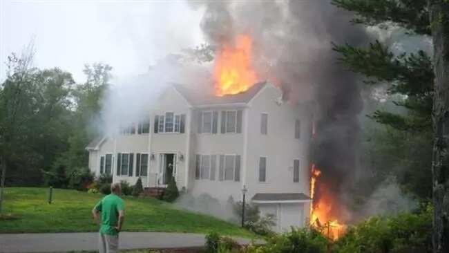(PHOTOS): 3 Killed, House Set Ablaze From Plane Crash