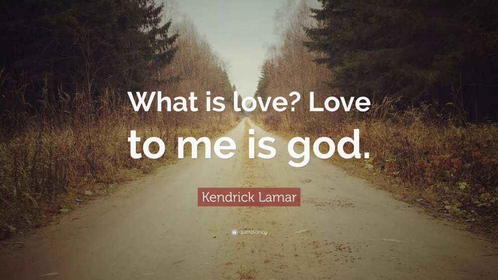 kendrick lamar quotes about love