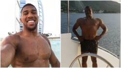 Comedian Alibaba challenges famous boxer Anthony Joshua, shares photo of his bare chest