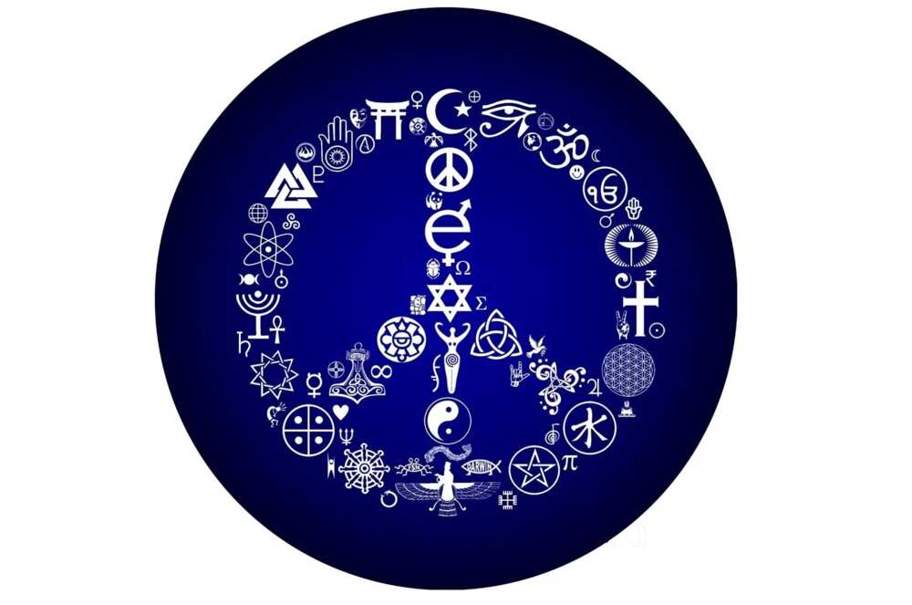 Global peace symbol