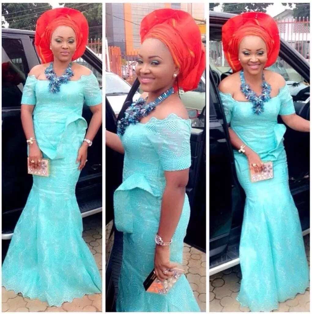 mercy aigbe aso ebi styles