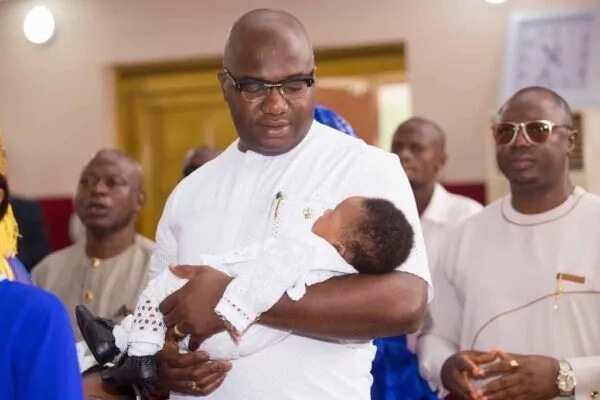 Billionaire businessman Prince Arthur Eze’s nephew dedicates first son (photos)