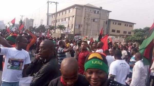 Nnamdi Kanu's release: Photos that show what pro-Biafran agitators are doing across Nigeria