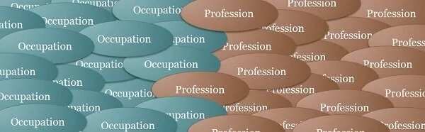 Difference between occupation and profession