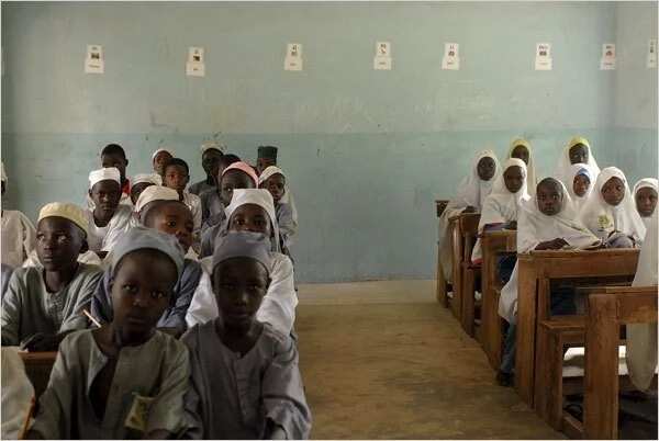 Nigerian children in class