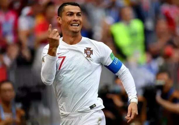 Murnar Ronaldo yayin da ya jefa kwallo a ragar Kasar Morocco a Gasar Kofin Duniya 2018