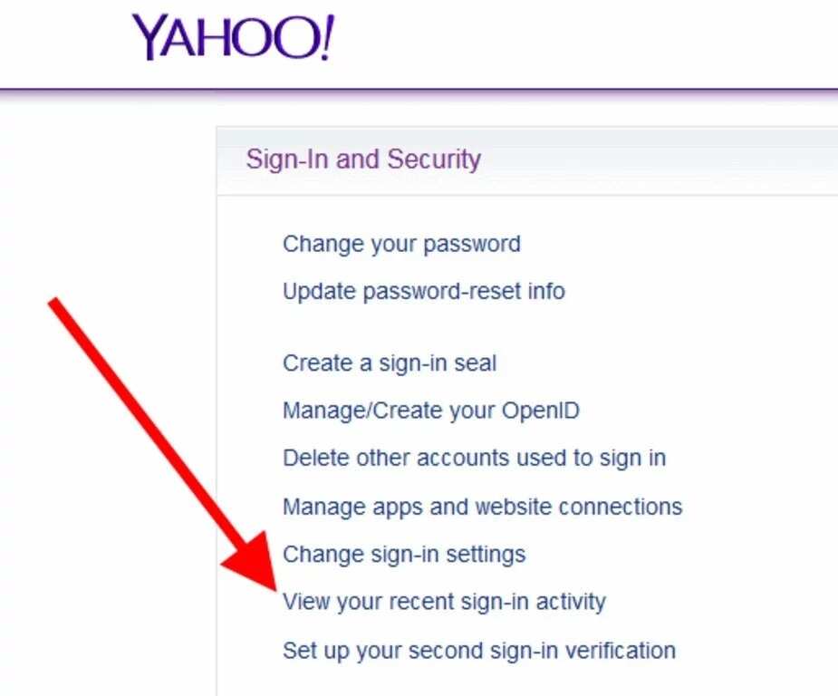 Yahoo mail sign in settings - how to change? You can also check the sign in activity