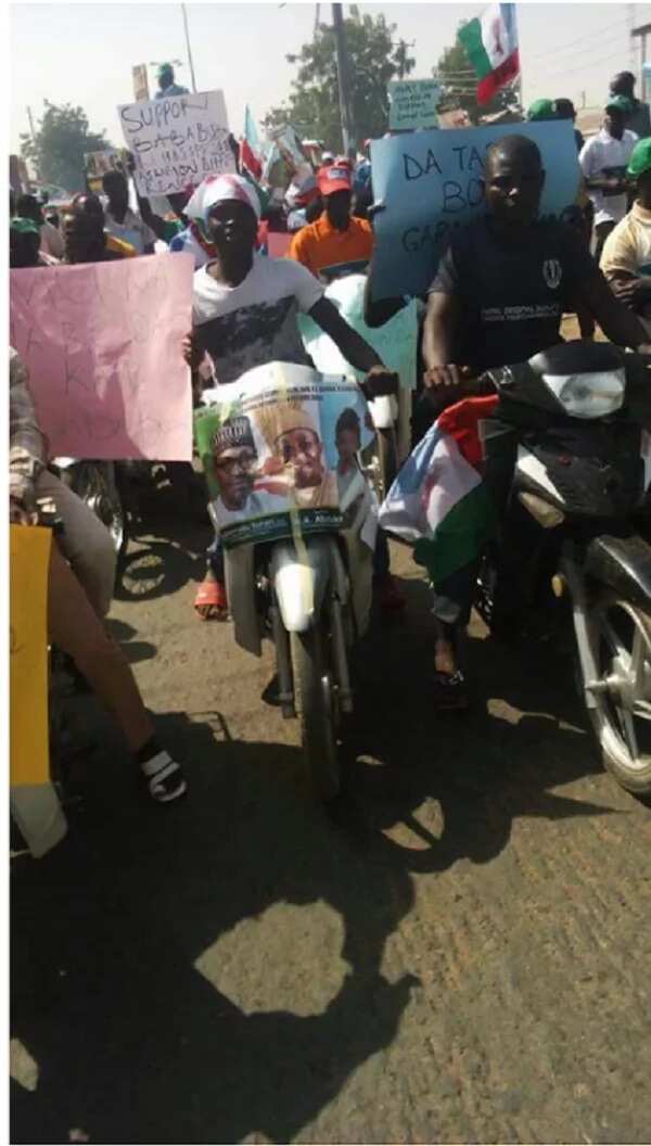 Buhari cannot die! Bauchi youths storm streets in support of president (Photos)