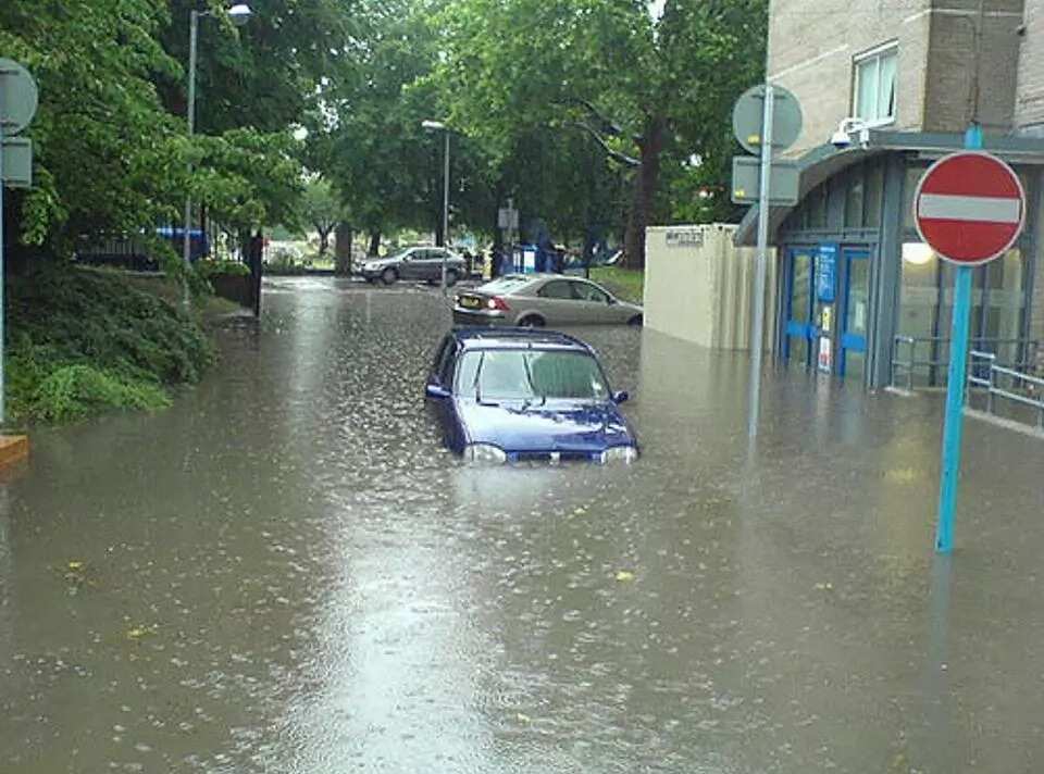 A flooded area in UK. Photo credit: Jack Obinyan-Buhari