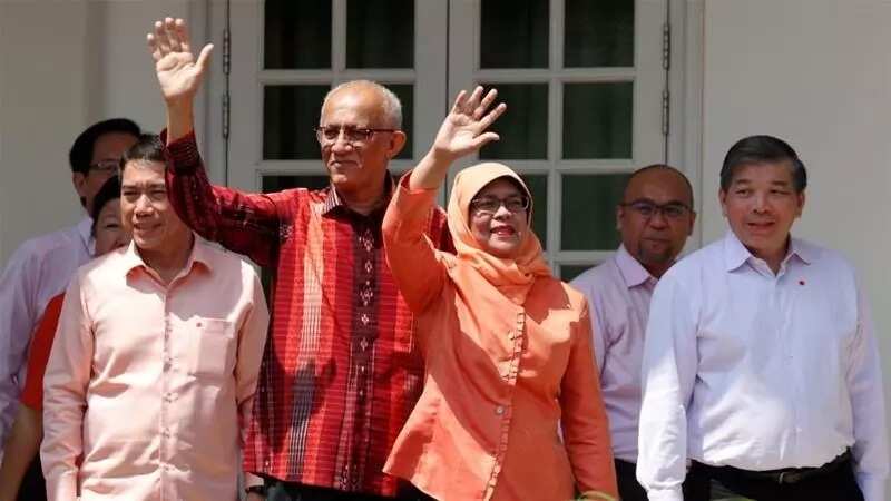 First female president of Singapore, Halimah Yacob 
Source: Reuters