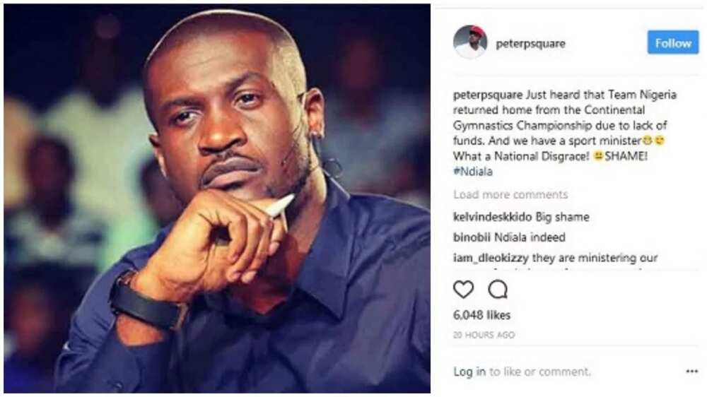 What a national disgrace - Peter Okoye speaks on team Nigeria returning home over lack of funds What a national disgrace - Peter Okoye speaks on team Nigeria returning home over lack of funds