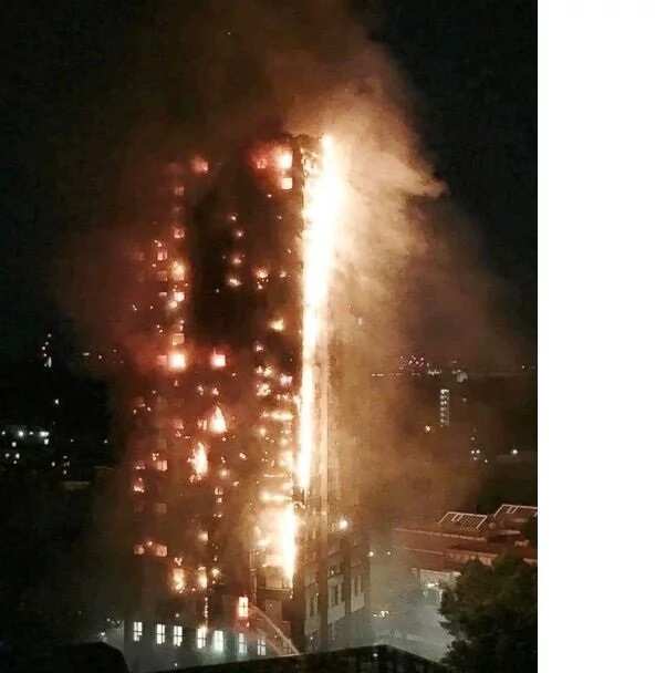 How Nigerian man Oluwaseun Talabi miraculously escapes death in a burning skyscraper (photos)