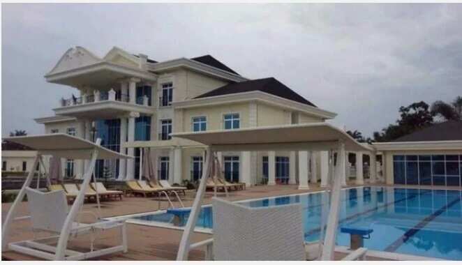 mansion with pool in Nigeria